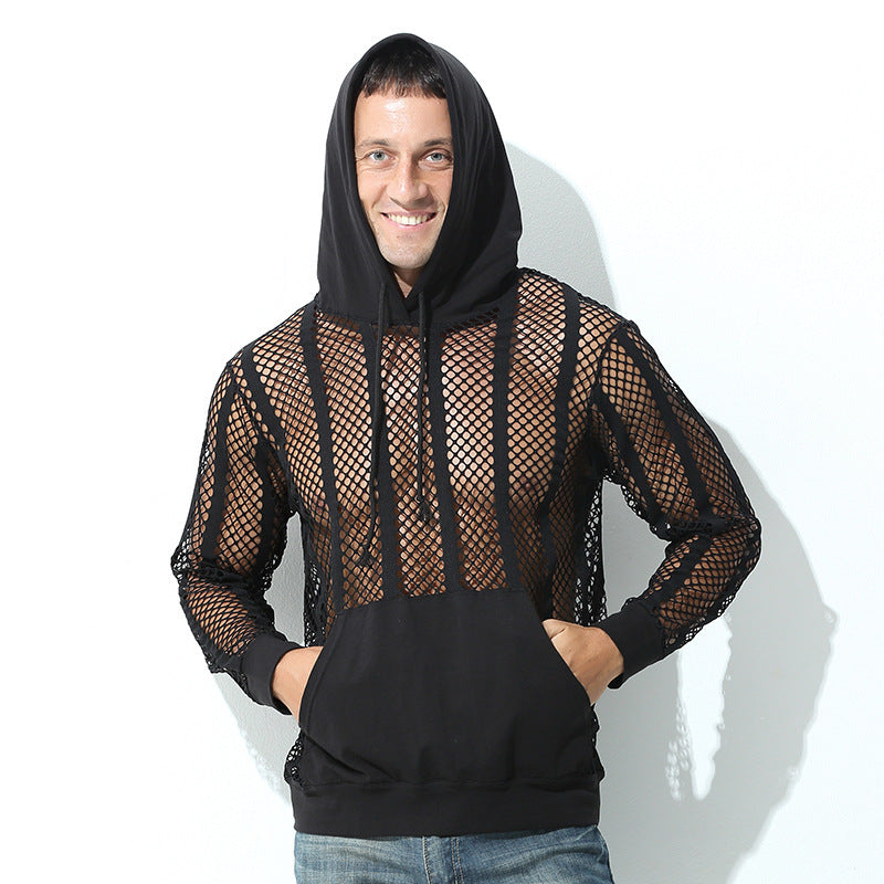 Damen Sportlicher Kapuzenpullover mit Luftmesh von EB