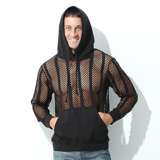 Damen Sportlicher Kapuzenpullover mit Luftmesh von EB