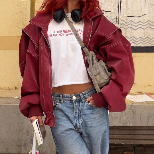 Damen Oversized Übergangsjacke mit nahtlosem Design und praktischen Taschen EB