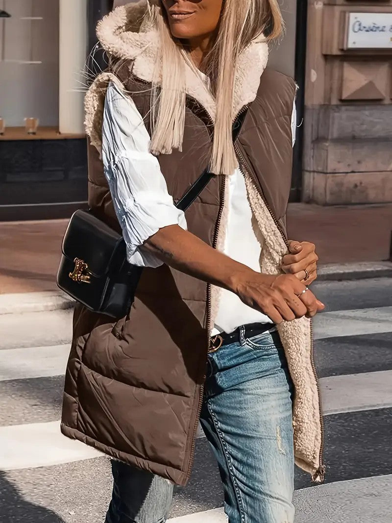 Damen Wendejacke mit sherpa Innenfutter EB