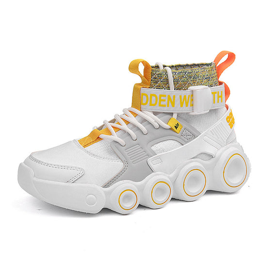 Damen Streetwear High-Top Sneakers mit innovativem Riemensystem EB