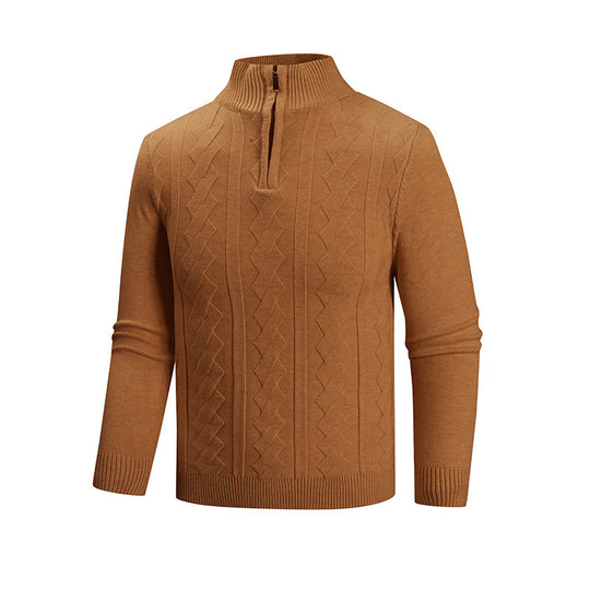 Herren Strickpullover mit hohem Kragen EB