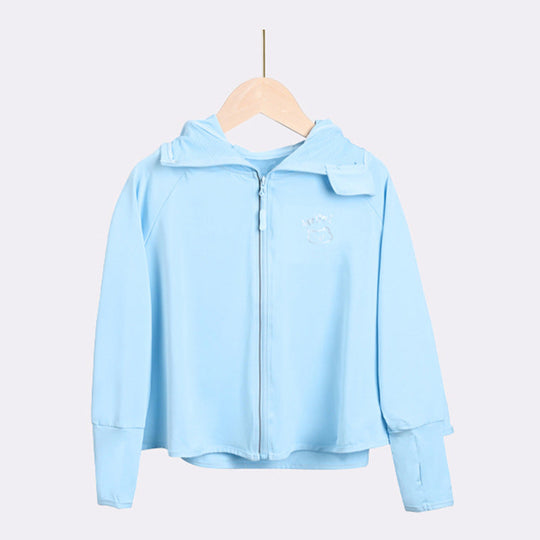 Mädchen leichte Sonnenjacke mit Kapuze EB