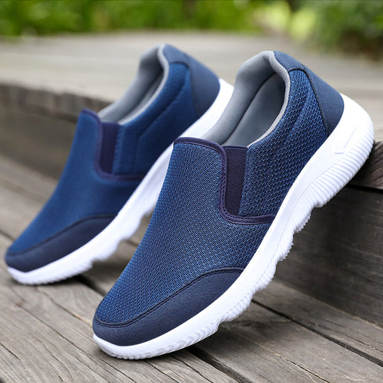 Damen Atmungsaktive Slip-On Freizeitschuhe mit elastischer Sohle EB