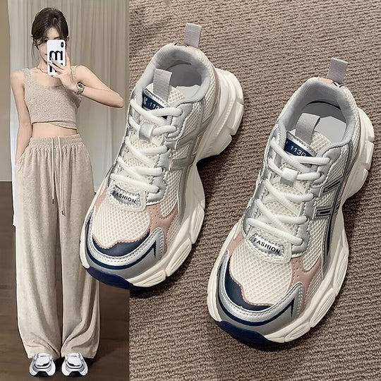 Damen Sportliche Lifestyle-Sneaker mit atmungsaktivem Obermaterial EB