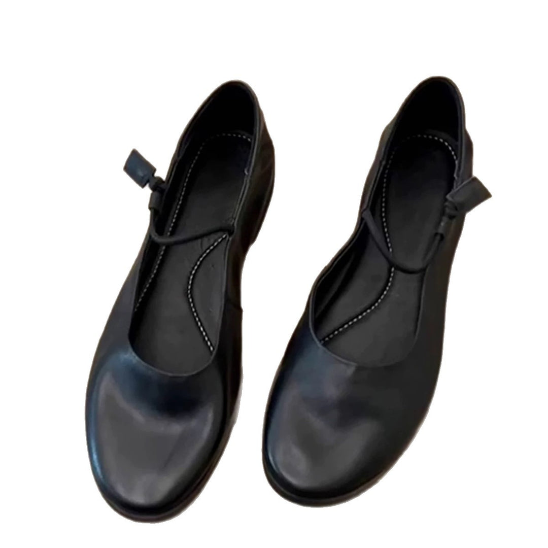 Damen elegante Ballerinas mit verstellbarem Riemen EB