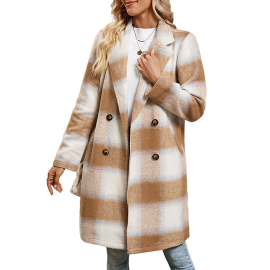 Damen eleganter Wollmantel EB