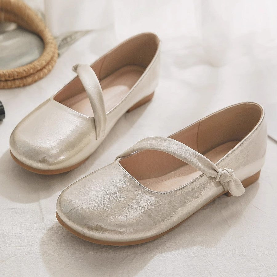 Damen elegante Ballerinas mit modischem Schleifendetail und komfortabler Innensohle EB
