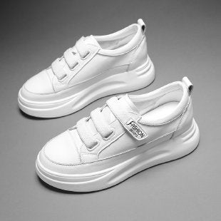 Damen Bequeme Slip-On Sneakers mit elastischen Riemen EB