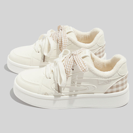 Damen Kuschelige Sneakers mit floralem Print und weichem Innenfutter EB
