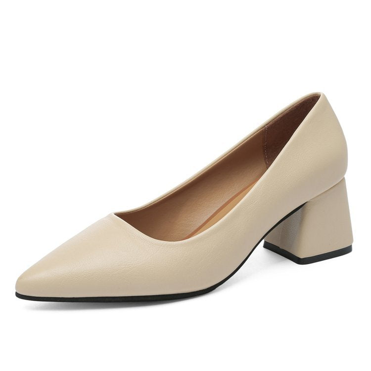 Damen elegante Pumps mit blockiertem Absatz EB