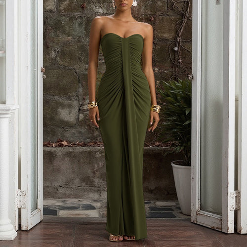 Damen figurbetontes Cocktailkleid mit Raffungen und herzförmigem Ausschnitt EB