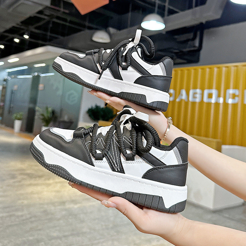 Damen modische Sneakers mit sportlicher rutschfester Sohle und atmungsaktiver Struktur EB