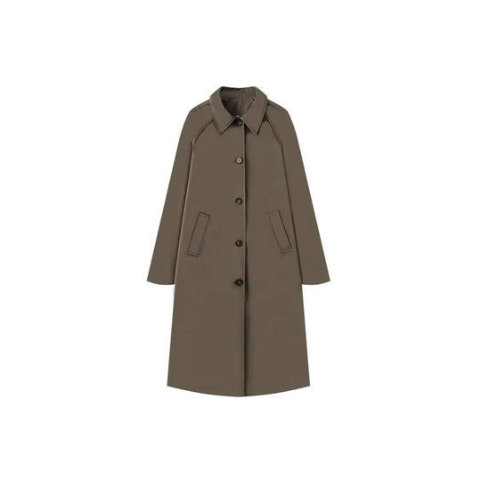 Damen modische Übergangsjacke mit elegantem Stehkragen und praktischen Knopfdetails EB