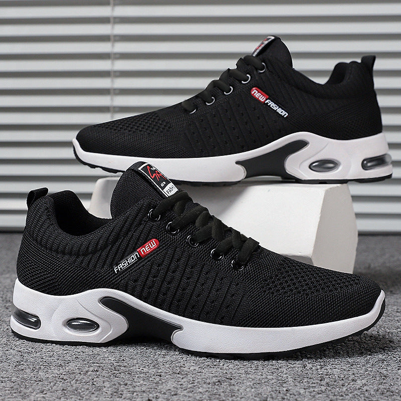 Herren nan leichter Performance-Sneaker mit 3D-Strickoberteil, integrierter Luftkammer-Zwischensohle und rutschfester Trail-Laufsohle EB