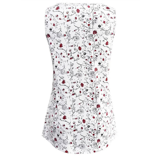 Damen nan locker fallendes Trägertop im Swing-Schnitt mit feinem Blumenmotiv EB
