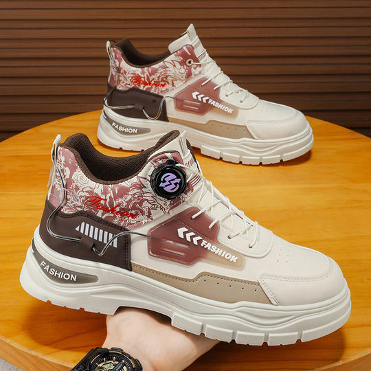 Herren High-Top Sneakers mit innovativer Schnürtechnologie und robustem Design EB