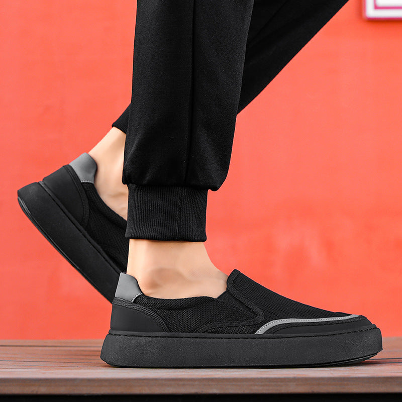 Damen Atmungsaktive Slip-On Sneakers mit elastischem Obermaterial EB