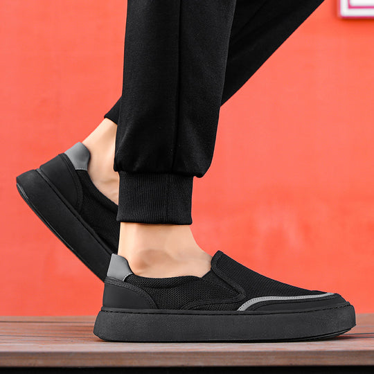 Damen Atmungsaktive Slip-On Sneakers mit elastischem Obermaterial EB