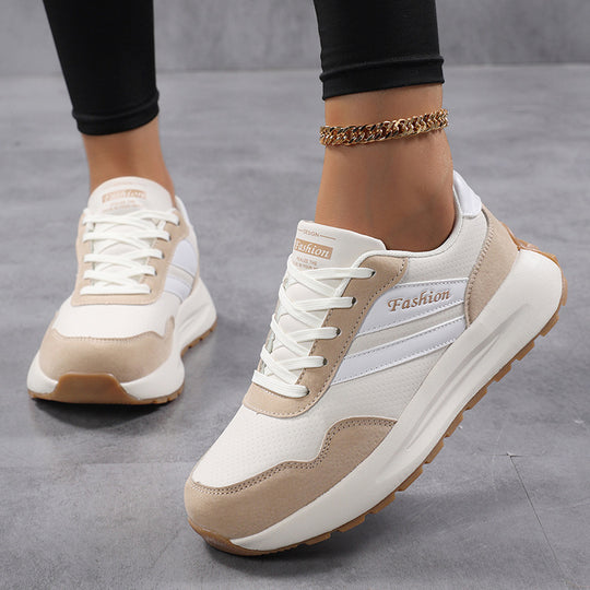 Damen Sportliche Lifestyle-Sneaker mit atmungsaktiver Obermaterialstruktur und rutschfester Sohle EB