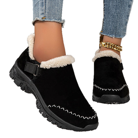 Damen Kuschelige Slipper mit rutschfester Sohle und warmem Innenfutter EB