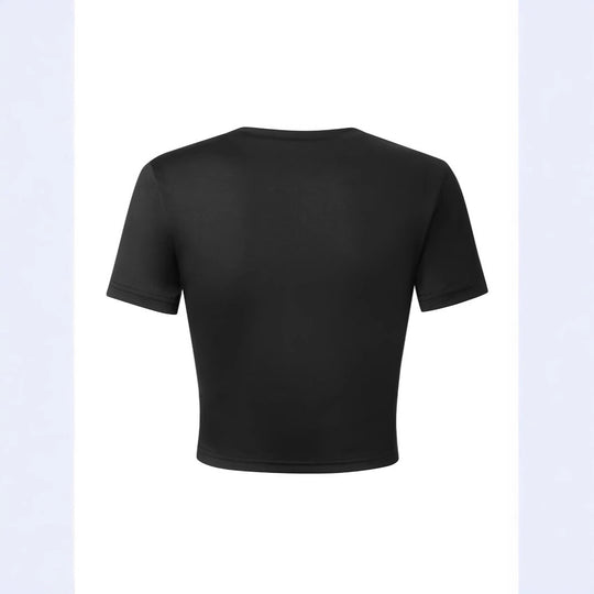 Damen Crop-Top mit auffälligem Schriftzug EB