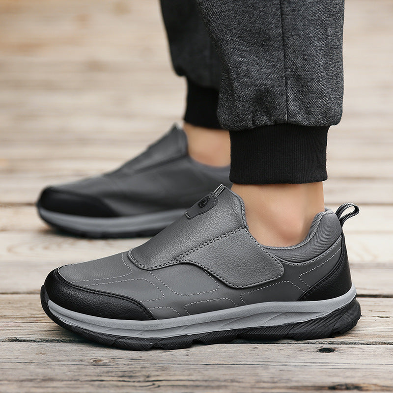 Damen Komfortable Slip-On Freizeitschuhe mit verstellbarem Klettverschluss EB