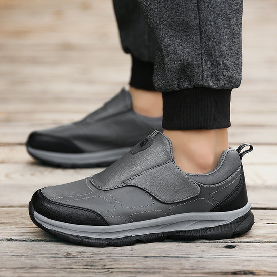 Damen Komfortable Slip-On Freizeitschuhe mit verstellbarem Klettverschluss EB