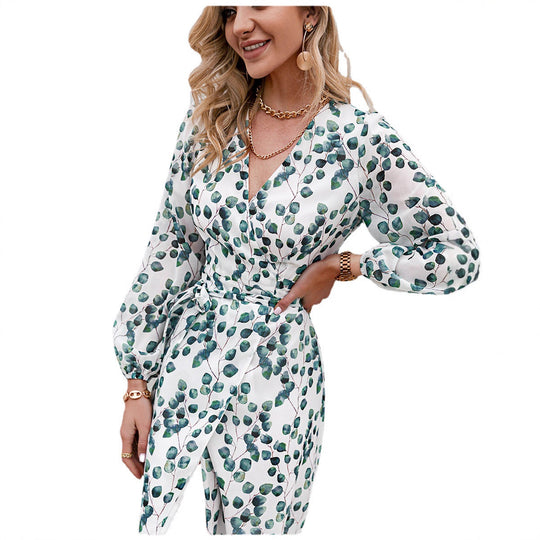 Damen Maxikleid mit floralem Muster EB