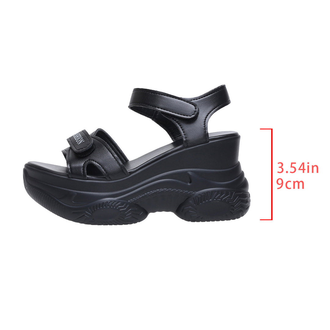 Damen Plattform-Sandalen mit verstellbarem Riemendesign EB