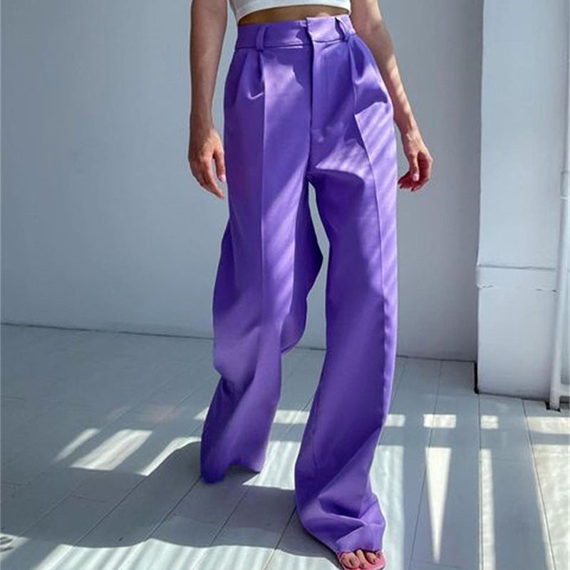 Damen Weite Palazzo-Hose mit eleganter Taillierung und modischem Schnitt EB