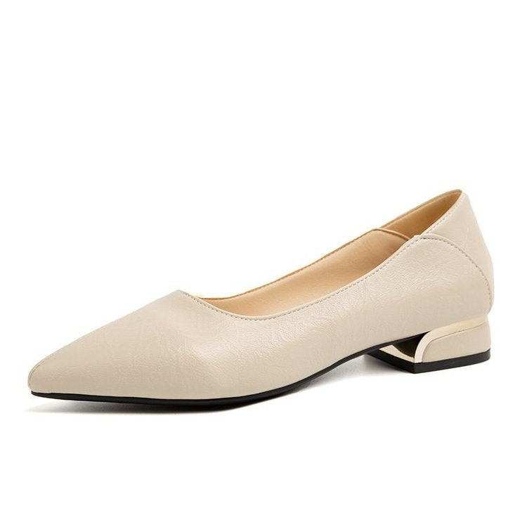 Damen Spitzen Ballerinas mit elegantem Blockabsatz EB