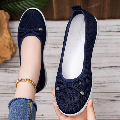 Damen Bequeme Ballerinas mit flexibler Sohle und atmungsaktivem Obermaterial EB