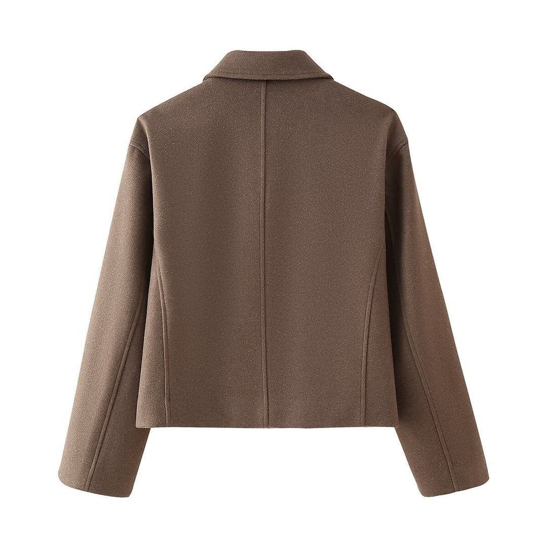 Damen modische Übergangsjacke aus hochwertigem Material mit elegantem Schnitt EB