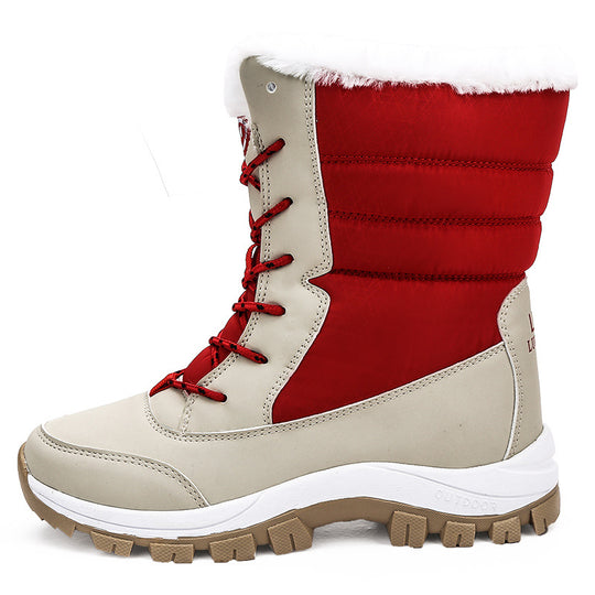 Damen warme Winterstiefel mit rutschfester Sohle und isolierendem Futter EB