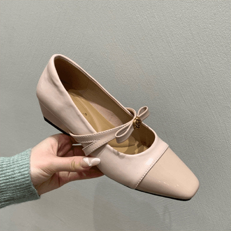 Damen elegante Mary Jane Pumps mit modischem Schleifendetail EB