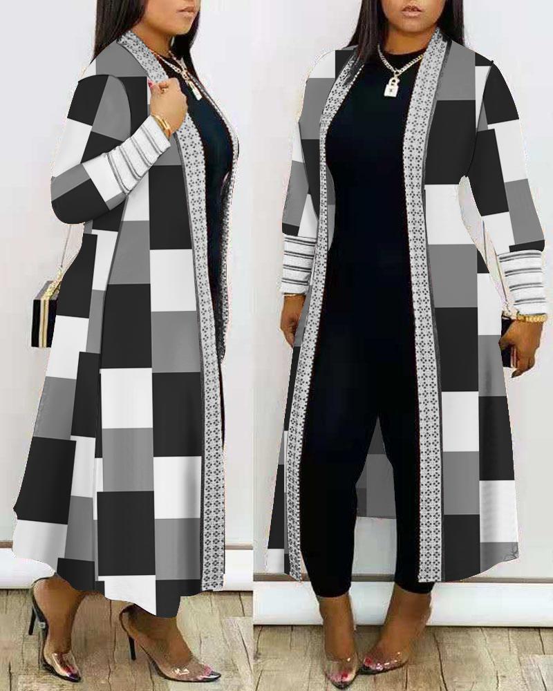Damen modische lange Jacke EB