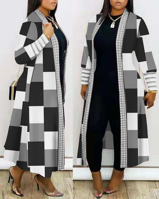 Damen modische lange Jacke EB