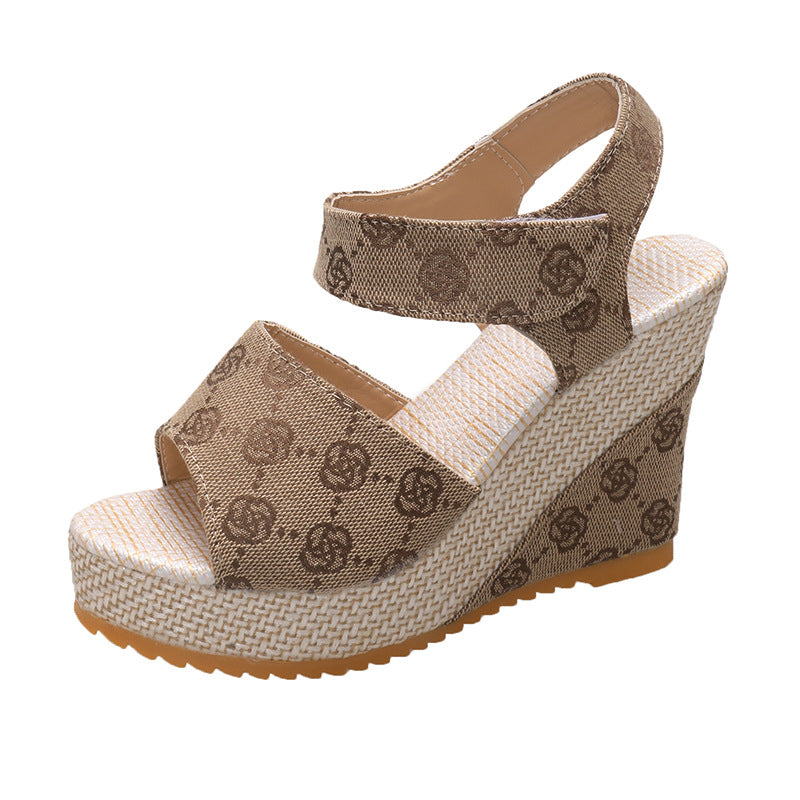 Damen Wedge-Pantoletten mit verstellbarem Riemendesign und komfortablem Fußbett EB
