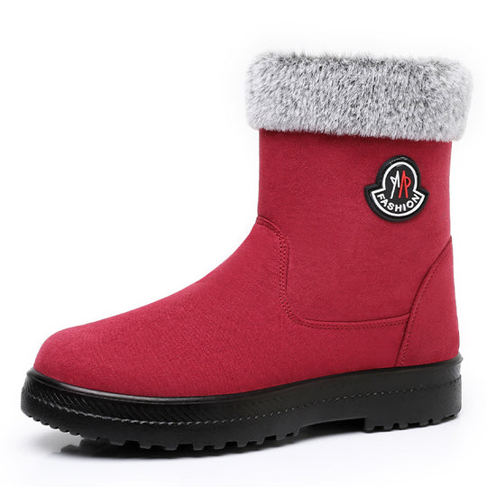 Damen Modische Winterboots mit kuscheligem Innenfutter und rutschfester Sohle EB