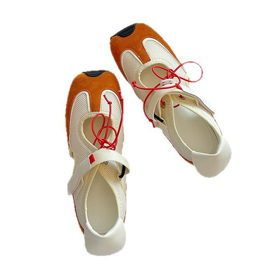Damen Sportliche Sneaker mit atmungsaktivem Mesh und flexiblem Schnürsystem EB