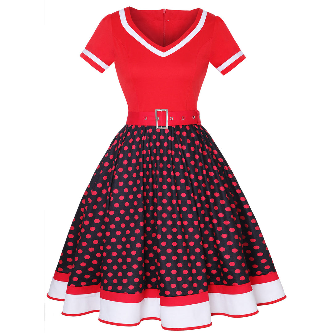 EB | Vintage Hepburn Polka Dot Kleid