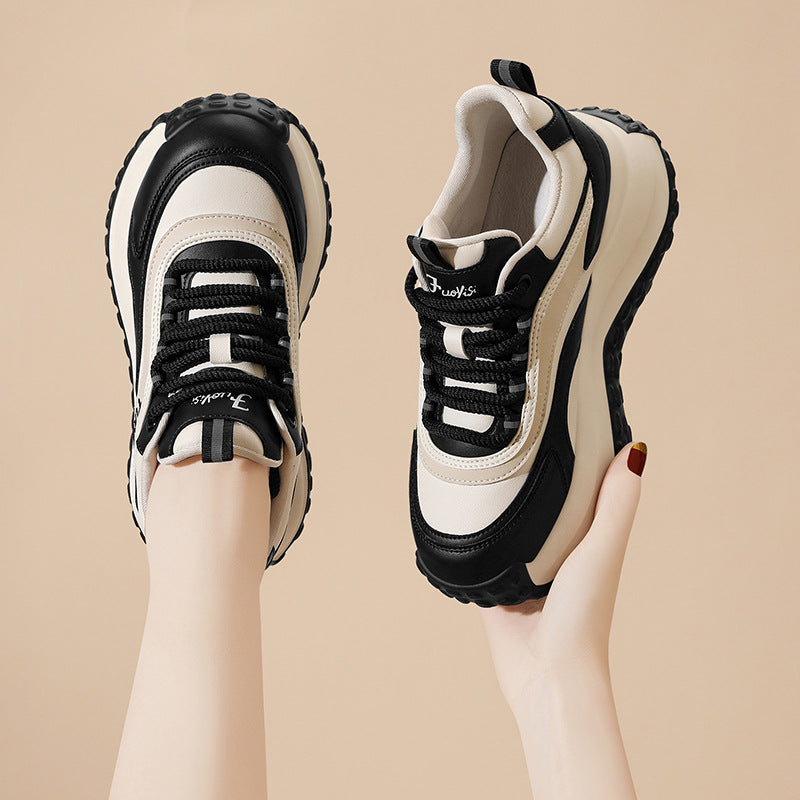 Damen trendige Plattform-Sneaker mit dämpfender Sohle EB