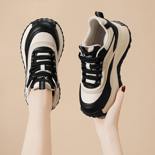 Damen trendige Plattform-Sneaker mit dämpfender Sohle EB