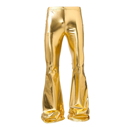 Damen Glänzende Bootcut-Hose aus hochwertigem Stretchmaterial EB