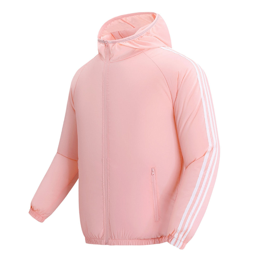 Unisex nan atmungsaktive Kühljacke mit integrierten USB-Lüftern und Kapuze R&B