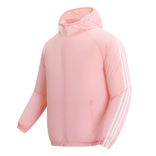 Unisex nan atmungsaktive Kühljacke mit integrierten USB-Lüftern und Kapuze R&B