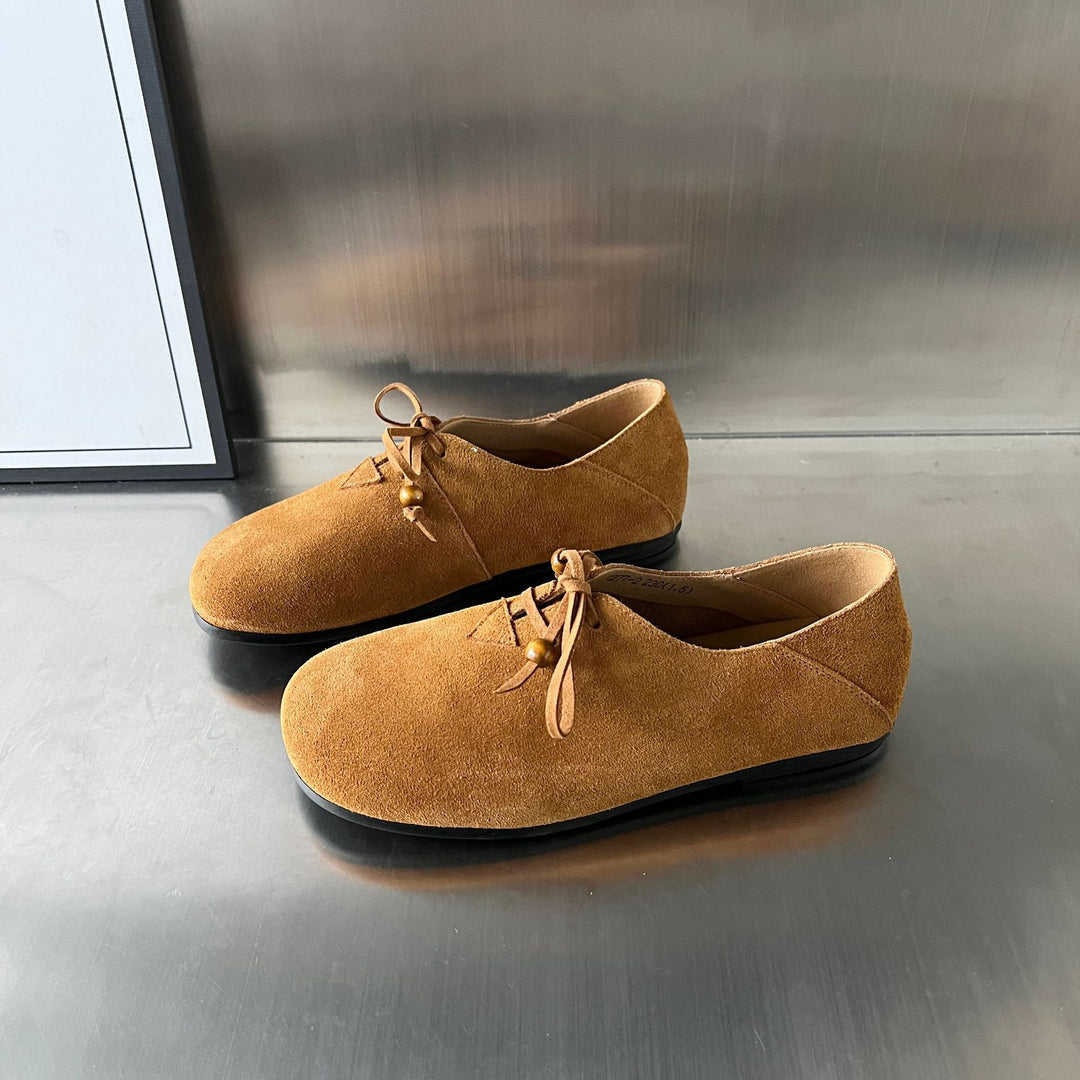 Damen Mokassins mit bequemer Innensohle und modischem Schnürdesign EB