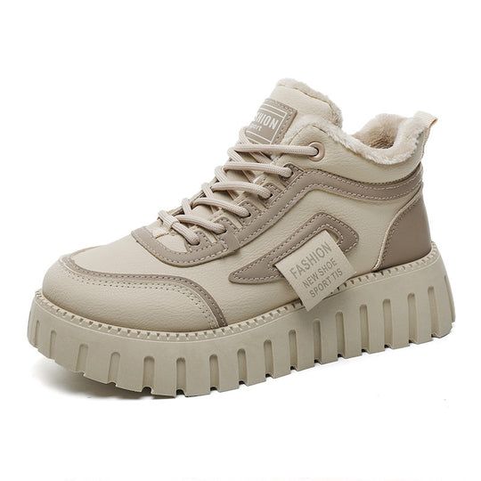 Damen modische Chunky Sneaker mit weichem Futter und robuster Sohle EB