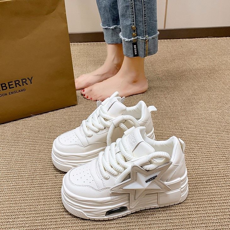 Damen Trendige Chunky Sneakers mit auffälligem Stern-Design EB